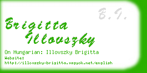 brigitta illovszky business card